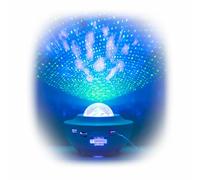 InnovaGoods® Proyector Estrellas con Altavoz Bluetooth, Luz Nocturna Proyector, 3 niveles de intensidad Proyector, Luz Quitamiedos, Regalo Bebe Decoración Habitación.