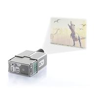 InnovaGoods® Proyector Vintage para Smartphones Lumitor, Divertido y Original, Ideal para Ver Fotos y Vídeos en la Pared, Amplía la Imagen hasta 8 Veces, Compatible con la Mayoría de Smartphones