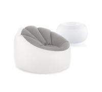 InnovaGoods® Puff Hinchable Exterior + Sillon con LED Multicolor, Resistente al Agua, Incluye Parche de reparación y Mando a Distancia, Sofa Ideal para Camping, Piscina, Interior y jardín
