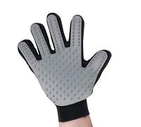 InnovaGoods Guante para Cepillar y Masajear Mascotas, Silicona, Gris, Negro, 16 x 23 cm