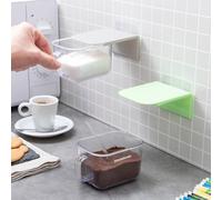 InnovaGoods® Recipientes de cocina adhesivos extraíbles HandStore (pack de 2), organiza la cocina de forma cómoda y práctica, con diseño adhesivo y extraíble, ideal para guardar alimentos y especias