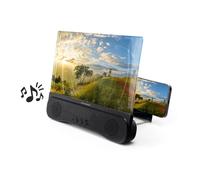 InnovaGoods® Amplificador Proyector para Móvil 12", Altavoz Bluetooth 5.1-3mW, Incluye Cable USB-C, Portátil, Plegable, Pantalla Con Autonomía 150-180 Min Aprox.