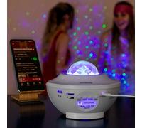 InnovaGoods Sedlay Altavoz con Proyector de Estrellas LED Blanco