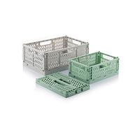 INNOVAGOODS SET DE 3 CAJAS ORGANIZADORAS PLEGABLES Y APILABLES BOXTOR V0103244
