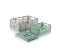 INNOVAGOODS SET DE 3 CAJAS ORGANIZADORAS PLEGABLES Y APILABLES BOXTOR V0103244