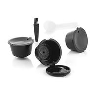 InnovaGoods® Set de 3 cápsulas de café reutilizables Redol, compatible con máquinas Nespresso, ahorra dinero y cuida el medio ambiente, color blanco y negro, material silicona