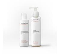InnovaGoods® Set de cuidado facial con Kombucha, x1 gel limpiador facial fortalece y calma la piel, x1 tónico facial equilibra el PH de la piel, purifica la piel e hidrata, para todo tipo de piel
