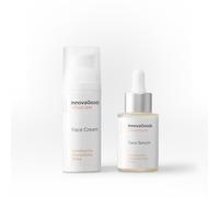 InnovaGoods® Set de cuidado facial con Kombucha, x1 sérum facial, hidrata, proporciona uniformidad a la piel, x1 crema facial hidratante, suaviza, aporta flexibilidad, cicatrizante. Todo tipo de piel