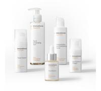 InnovaGoods® Set skincare, crema hidratante, contorno de ojos, sérum, gel limpiador, tónico, ingredientes naturales, hidrata, ilumina. todo tipo de piel