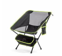 InnovaGoods® Silla de Camping, Silla Plegable Camping, Silla Plegable Ultraligera Compacta con Bolsillo lateral y Bolsa de Almacenamiento, ideal para Jardín, Playa, Pesca, Camping, Viajes, Senderismo.