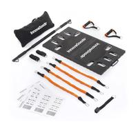 InnovaGoods® Sistema de Entrenamiento Integral Portátil con Guía de Ejercicios, Gympak MAX-Fitness, Gym en casa, Sistema de entrenamiento en suelo, Unisex, Color Negro y Naranja
