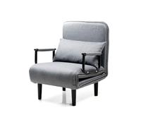 InnovaGoods® Sofá Cama Convertible 4 en 1, Sillón Cama Triple Pliegue con Respaldo Ajustable de 6 Niveles inclinación y Almohada Acolchada, ideal para Oficina, Dormitorio, Salón. Peso soportado 150 kg