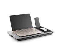 InnovaGoods® Soporte portatil con cojín, Mesa Auxiliar XL Deskion, Soporte para Ordenador portatil cómoda y ergonómica, con Alfombrilla de ratón, Cojín Doble Almohadilla con Inclinación óptima.