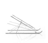 InnovaGoods® Soporte portatil de Aluminio, Soporte portatil Mesa Antideslizante Plegable, Soporte para Portatil Ajustable 7 Niveles de inclinación, Elevador portatil para Tablets, kindles, móviles.