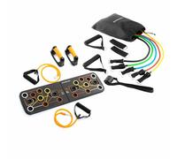 InnovaGoods® Tabla de Flexiones Multifuncional + Set de Bandas de Resistencia, Ejercicios para Pecho, Hombros, Espalda, Tríceps con Gomas elasticas musculacion, Ideal para Crear tu Gimnasio en casa