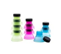 InnovaGoods® tapas silicona ajustables cocina, tapas silicona para latas, antipolvo tapones para latas, Uso para conservar el gas de las bebidas, 10 unidades, Color Azul/Rosa/Verde