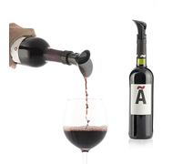 InnovaGoods - Tapón para aireador de vino 2 en 1, diseño de pétalos elegantes, cierre hermético antigoteo, fácil de usar y limpiar, negro, silicona ABS