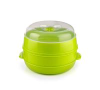 InnovaGoods Vaporera Doble para Microondas | Estuche Cocinar Vapor, Tupperware
