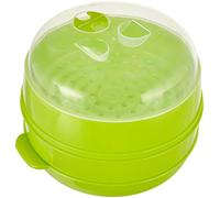 InnovaGoods Vaporera Doble para Microondas | Estuche Cocinar Vapor, Tupperware
