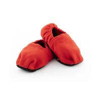 InnovaGoods® Zapatillas de casa calentables en microondas, calientan tus pies de forma rápida y cómoda, con diseño de zapatillas y función calentable, ideal para el invierno. Rojo