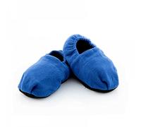 InnovaGoods casa microondas, calientan tus pies de forma rápida y cómoda, con diseño de zapatillas y función calentable, ideal para el invierno. Azul Unisex adulto, Talla única