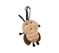 Innovation - Llavero de artrópodo de dibujos animados, juguete de forro polar, diseño de moscas tontas, manejo suave, transportable, decoración colgante extraña sorpresa, regalo espeluznante y