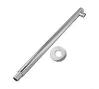 Innovative Design - Kit de montaje en pared de acero inoxidable, extensión de 40 cm de largo para duchas de lluvia (cromado)