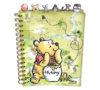 Innovative Designs Disney Winnie the Pooh - Cuaderno con pestañas, encuadernado en espiral, 144 páginas a rayas, 8 x 7 pulgadas