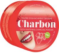Innovatouch Cosmetic - Polvo de blanqueamiento dental natural con carbón activado con fragancia fresa, blanqueado y refrescante