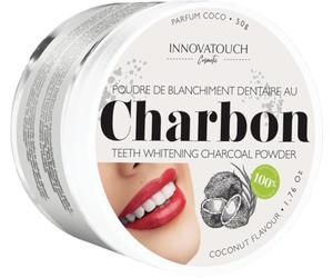 Innovatouch Cosmetic - Polvo de blanqueamiento dental natural con carbón activado con perfume de coco - Elimina las manchas, aliento fresco