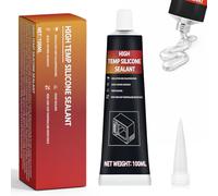INNOVAYOU 100ml Transparente Pegamento Alta Temperatura, Soporta Hasta 300°C, Curado Rápido, Pegamento Refractario Para Horno, Parrilla y Microondas