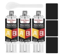 INNOVAYOU 240g Pegamento Para Metal, Alta Resistencia Pegamento Metal Utilizado Para la Reparación de Grietas y Soldadura de Huecos, Apto Plástico, Acero Inoxidable y Aleación de Aluminio