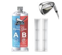 INNOVAYOU Epoxi de palo de golf de curado rápido, 2.1 onzas, epoxi de golf transparente duradero de curado rápido, utilizado para reparar todos los palos, cabezas, conductores, putters y hierros