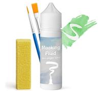 INNOVAYOU Líquido de enmascaramiento blanco para pintura de acuarela de 60 ml, secado rápido, fácil de despegar, líquido de enmascaramiento de acuarela para evitar manchas, mantiene las áreas