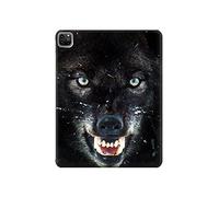 Innovedesire Black Wolf Blue Eyes Face Tablet Funda Carcasa Case para iPad Pro 12.9 (2021)