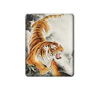 Innovedesire Chinese Tiger Brush Painting Tablet Funda Carcasa Case para iPad Pro 11 (2018,2020,2021), iPad Air 4 (2020), iPad Air (2020)