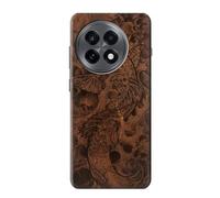 Innovedesire Funda de piel con estampado gráfico de tatuaje de peces para OnePlus 13R