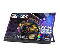 InnoView Monitor portátil de 16 Pulgadas 180Hz 100% sRGB 180° Kickstand OD Gameplus Monitor portátil para Juegos IPS con Funda Tipo C Mini HDMI FHD Segunda Pantalla Externa para Laptop, PC, Mac,