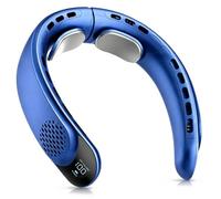 InnovTec - Ventilador de cuello de 4000 mAh portátil de 3 velocidades LED 360 grados Cooling ventilador de cuello 50 DB bajo ruido