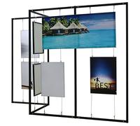 Innovz Colgador Cuadros Soporte Expositor Plegable de 4 Paneles para Fotografías, Marco Resistente para Galería de Arte, Sistema de Exhibición de Información de Pie(120x250cm(47 1/4" x98 3/8"))