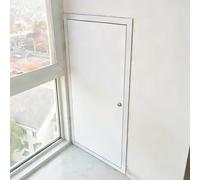 Innovz Panel de Acceso Interior de Panel de Yeso con Cerradura para Cable Cat6 y Fibra Óptica, Puerta de Ático de Aluminio/Cubierta de Fontanería(WxH(30x100cm))