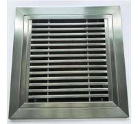 Innovz Rejilla de Ventilación para Hastial de Acero Inoxidable, Cubierta de Ventilación para Pared Exterior y Ático con Malla Integrada, Rejilla de Ventilación(24x33in/60x85cm)
