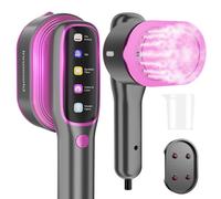 Innoworld Plancha de Vapor Portátil para Viaje,1200W Potente,Calentamiento Rápido 15s,Vapor Continuo 12 Min,5 Modos,Gran Pantalla LED,con Enchufe Europeo para Casa y Viajes(Viola)