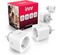 Innr Enchufe Inteligente, Zigbee, Funciona con Hue*, Alexa, Home Assistant y SmartThings, Temporizador Enchufe, Repetidor Zigbee con Monitoreo de Energía - 4 piezas