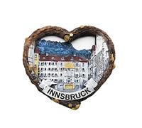 Innsbruck Austria 3D imán para nevera regalo recuerdo, resina hecha a mano Innsbruck imán para nevera hogar y cocina decoración colección