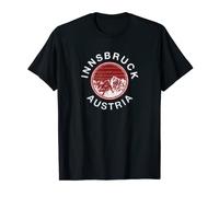 Innsbruck Austria Montañas Esquí Austriaco Retro Camiseta