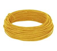 INNSPIRO Alambre recubierto de papel color amarillo 3mm.x10m., maleable, para crear formas, manualidades y decoración