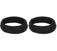 INNSPIRO Alambre recubierto de papel color negro 3mm.x10m., maleable, para crear formas, manualidades y decoración (Paquete de 2)