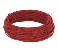 INNSPIRO Alambre recubierto de papel color rojo 3mm.x10m., maleable, para crear formas, manualidades y decoración