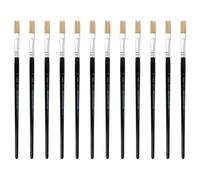 INNSPIRO Caja de 12 Pinceles cerda Plano Mango Corto nº10